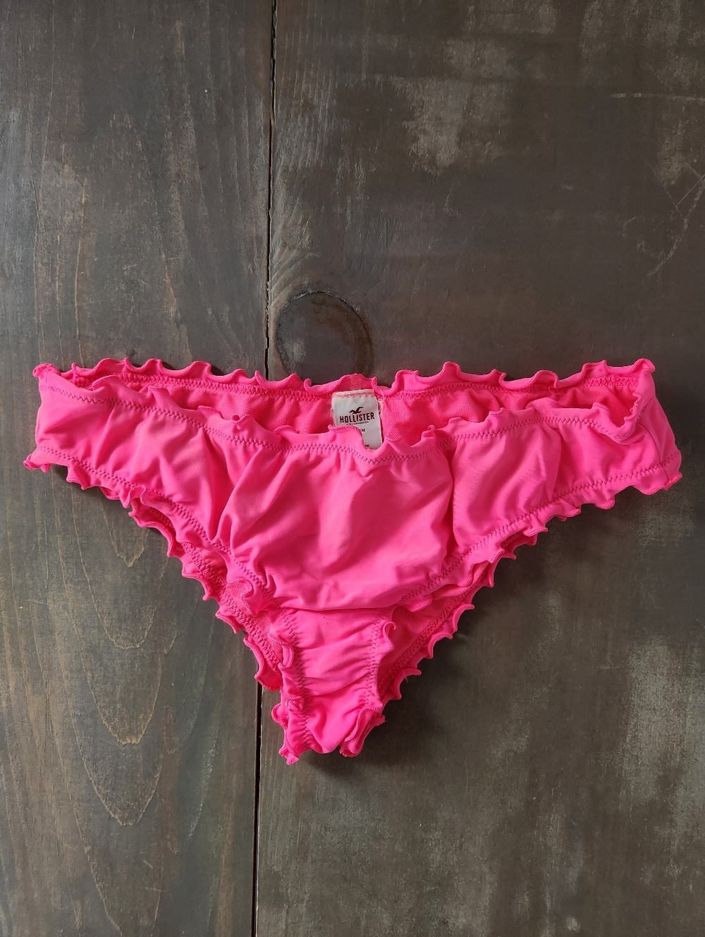 Hollister Ruffle Cheeky Bikini Bottom - Size Medium
